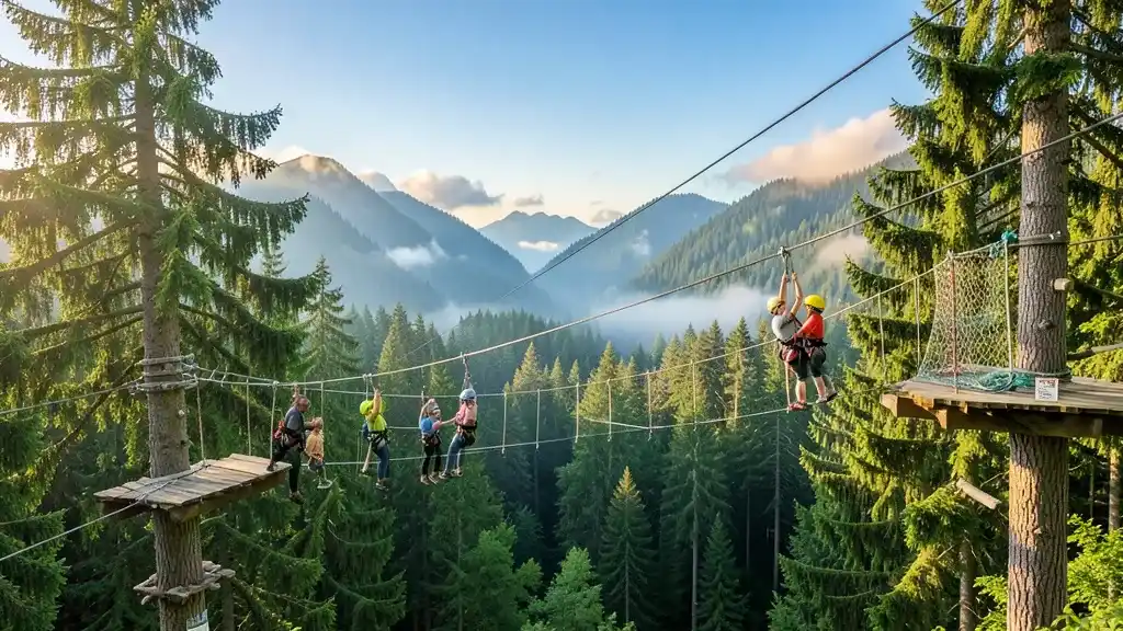 Atrakcje i turystyka: park linowy tarzan