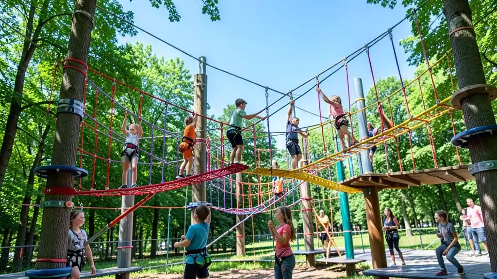 Atrakcje i turystyka: park linowy wesoła