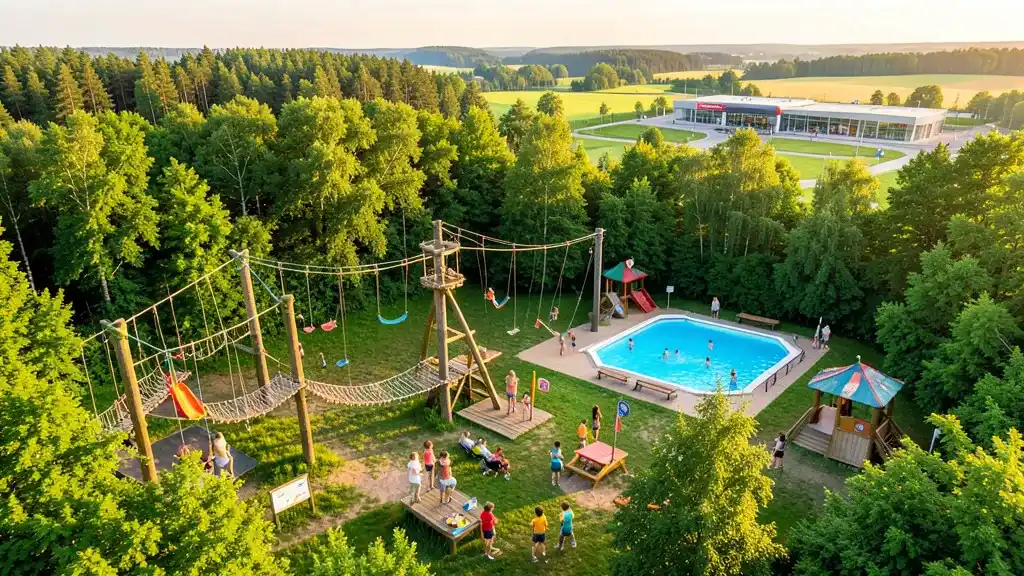 Atrakcje i turystyka: park linowy zegarowscy